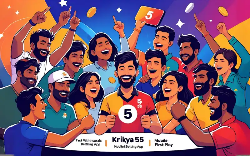 Krikya 55 mobile gaming with sports betting and live casino features