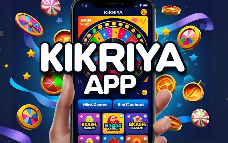 Phone showing Kikriya App games and payouts